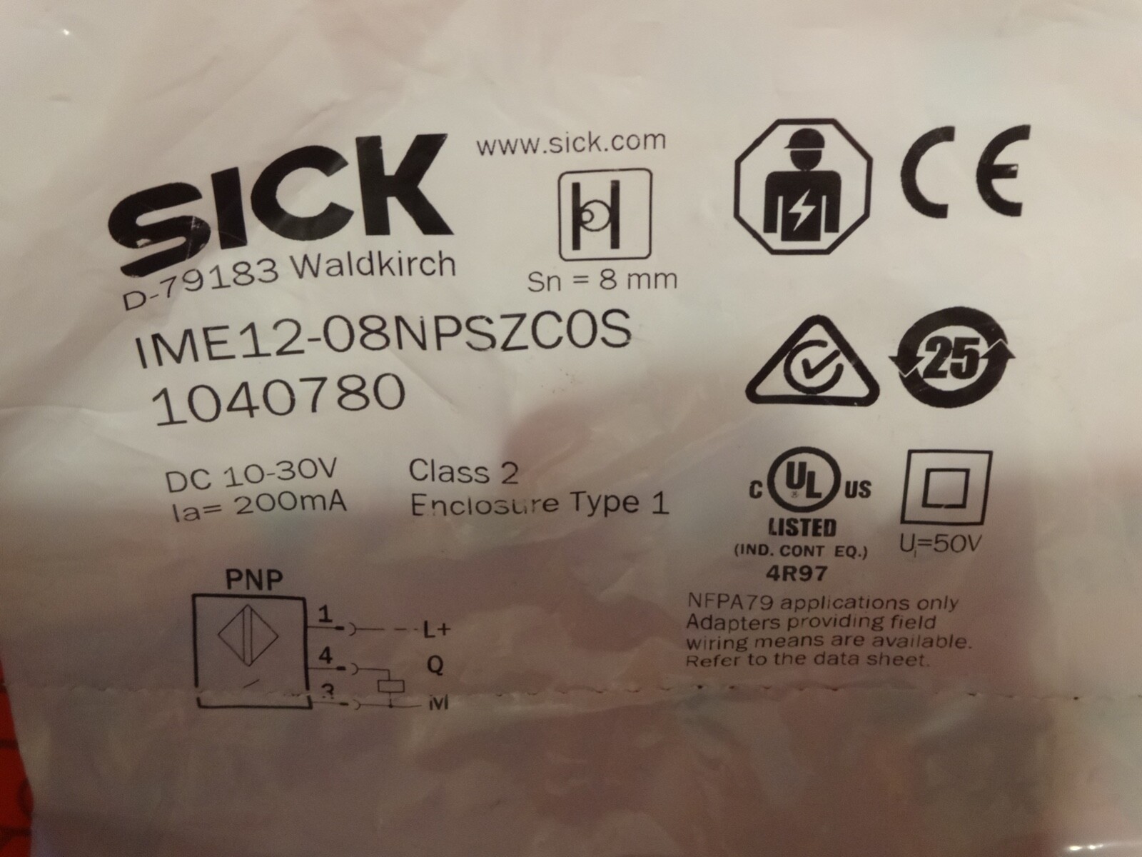 1PCS New sick brand new ones IM18-08NPP-ZC1 Sensor&Proximity Switch