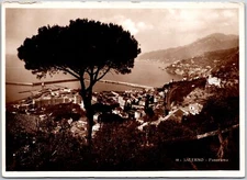 Salerno Panorama Italy View of the Buildings Mountains Real Photo RPPC Postcard