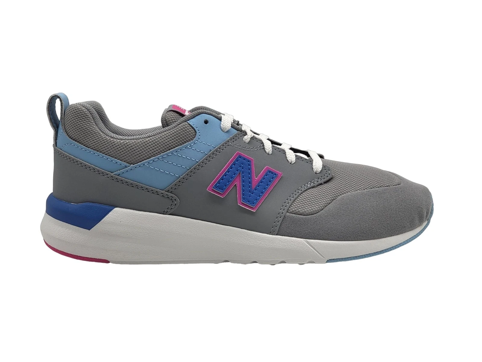 Scarpe da corsa New Balance 009 YS009SP1 grigio rosa blu giovani taglia 7