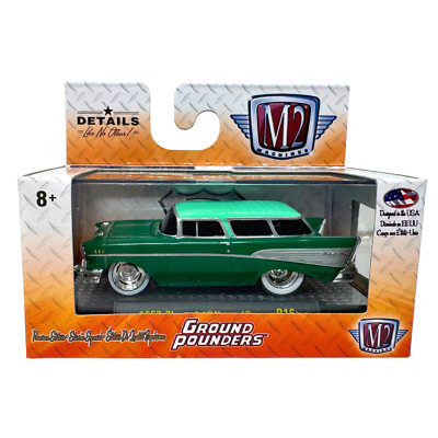 M2 Machines Ground Pounders 1957 Chevrolet Nomad 1:64 Diecast
