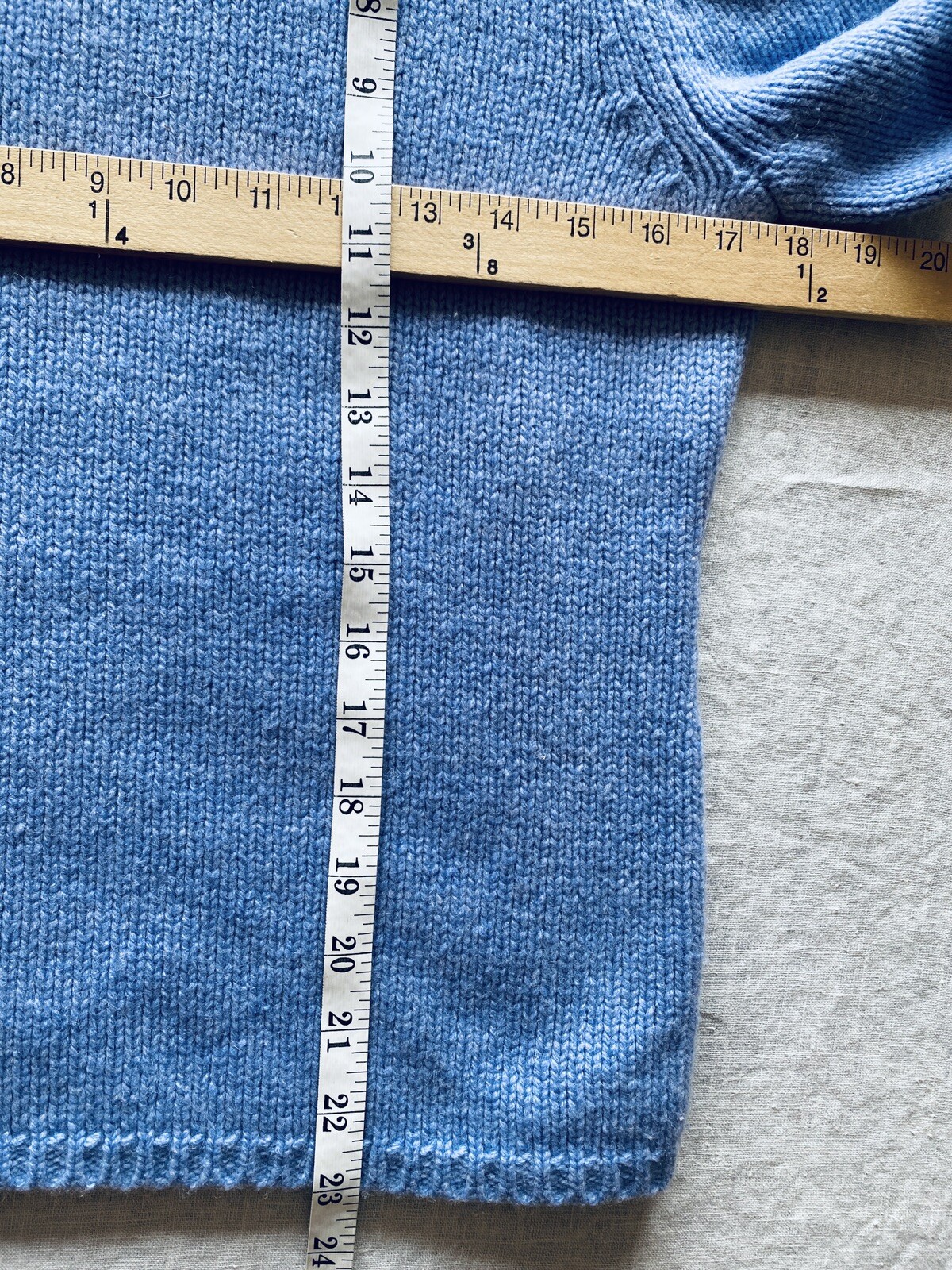J. Crew Sweater Size M Blue Thick Knit Crewneck 100 Lambs Wool eBay