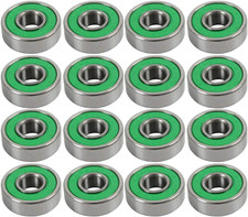 Inline Skate Speed Bearings Set of 16 Pre-Lubricated ABEC 7 Rated Double Shielde