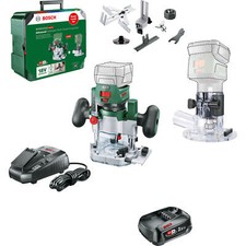 Image of Bosch ADVANCEDTRIMROUTER 18V-8 P4A 18v Cordless Trim Router with Plunge Attachme