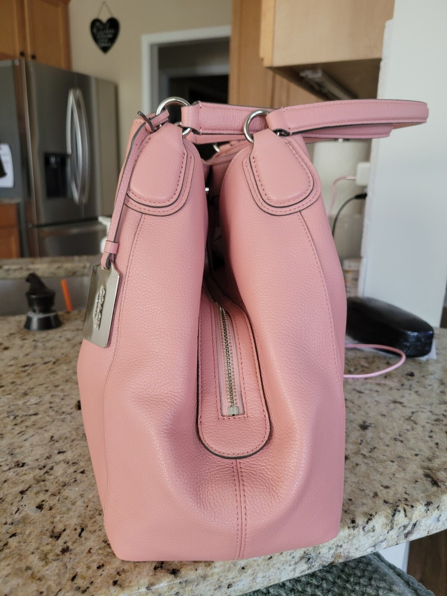 y2k 2000s Coach Blush Pink Leather Edie 31 shoulder bag / handbag Coach Edie Large Y2K Shoulderbag Tote Blush Pink Pebbled  main image 3