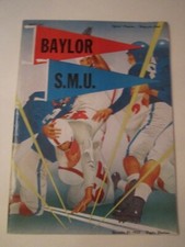 1953 S.M.U. VS BAYLOR COLLEGE FOOTBALL PROGRAM - BN-19