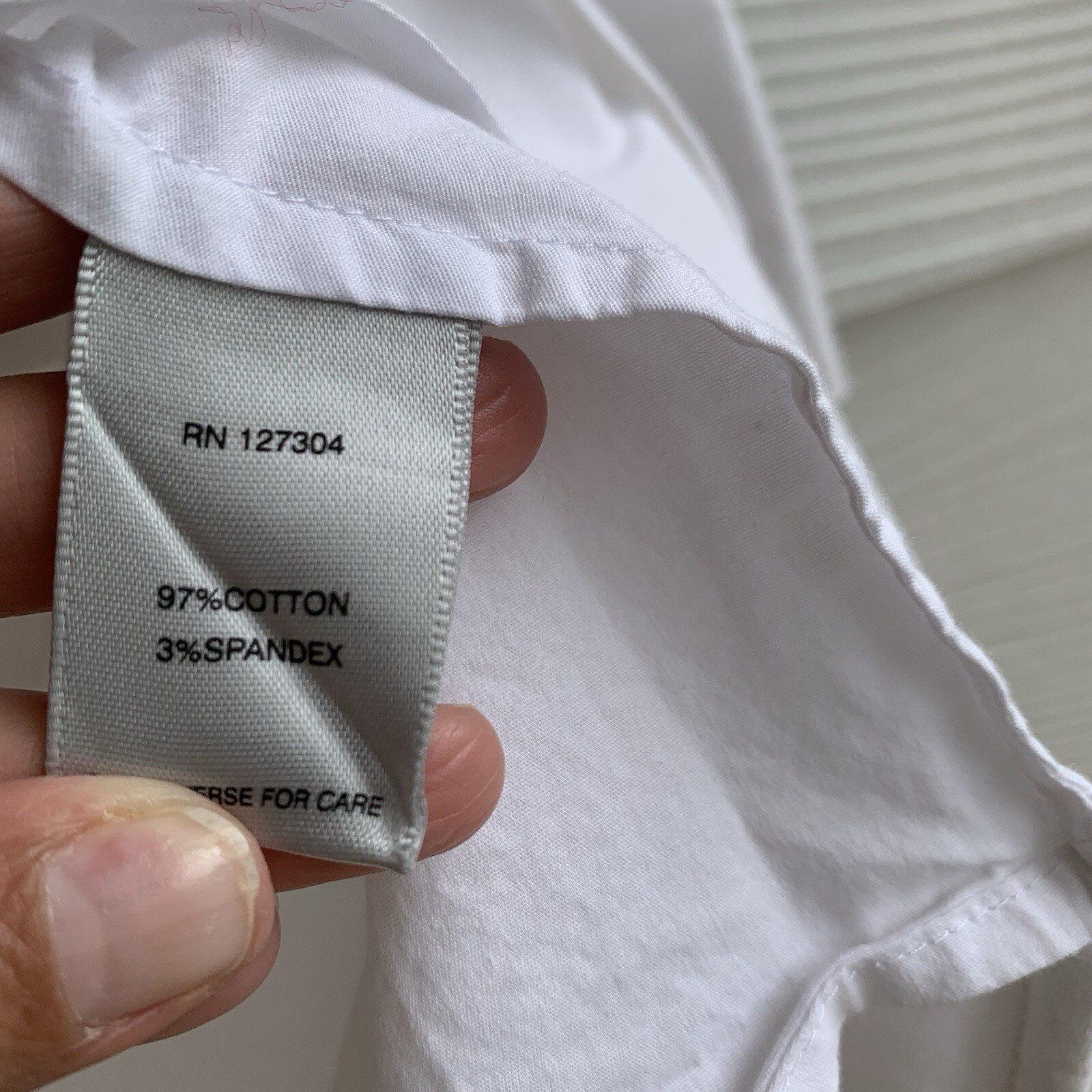 John Mark White Tunic Top Button Down Blouse Long… - image 8