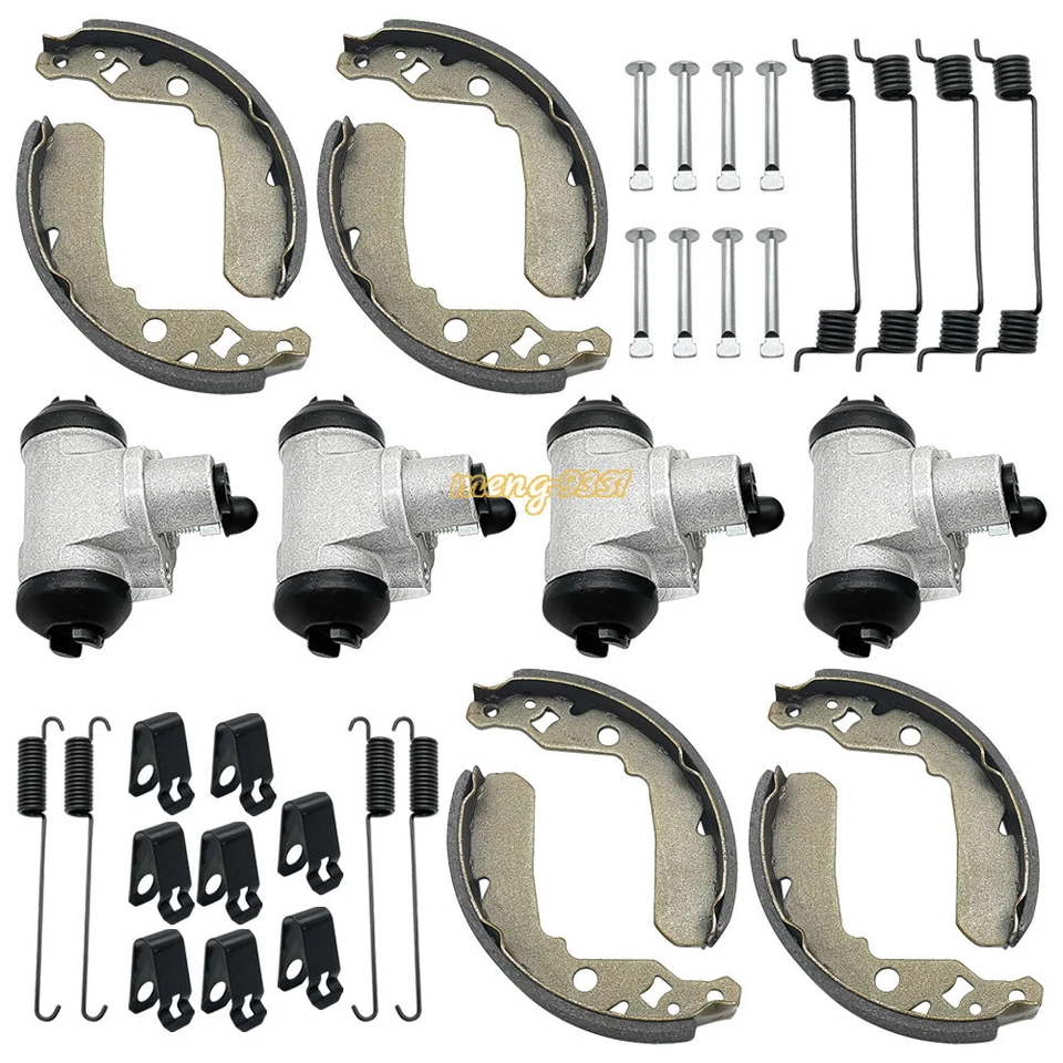 Cilindros de rueda de freno delantero trasero y pasadores de zapatas para Kawasaki KAF400 Mule 600 610 Foto 2 de 4