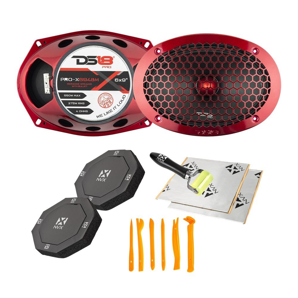 DS18 PRO-X694BM 275 Вт 6x9 среднечастотных динамиков с комплектом для установки динамиков NVX 30490₽