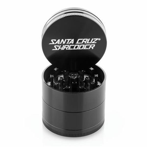 Large 2.75" Black Santa Cruz Shredder Aluminum Herb Grinder 