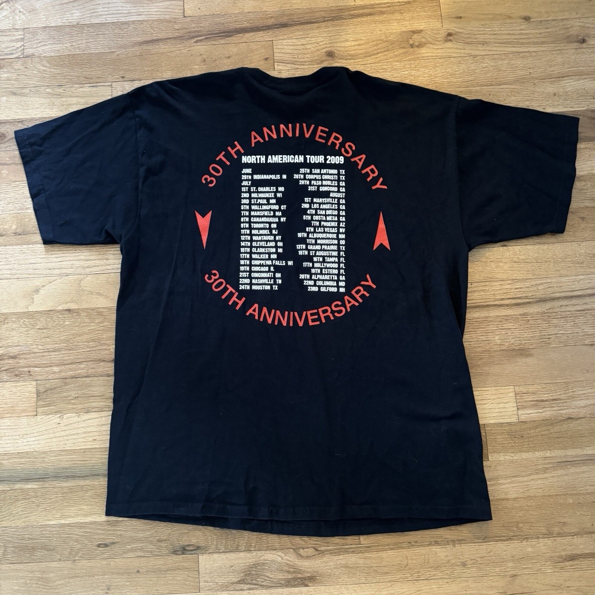 Judas Priest 2009 British Steel 30th Anniversary Tour Men's XL