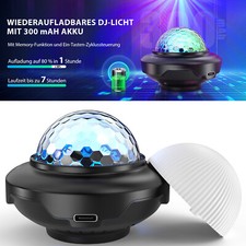 LED RGB Mini Discokugel Bühnenlicht DJ Disco Lichteffekt Party Lampe Halloween
