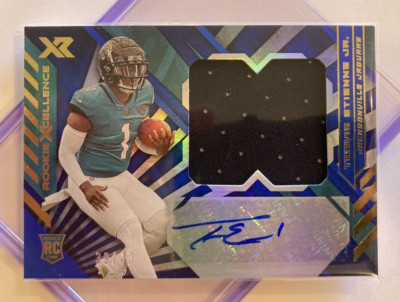 TRAVIS ETIENNE - RPA /49 - 2021 Panini XR RXA-TET - Rookie XCELLENCE BLUE - AUTO