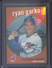 2008 Topps Heritage Black Refractor Ryan Garko #C174 59/59 NM