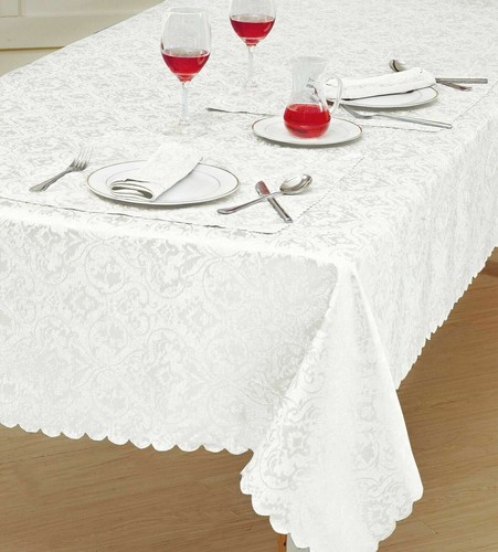 New Top Quality Jacquard Damask Table cloth Napkin Table Runner Rectangle Round* - Picture 56 of 56