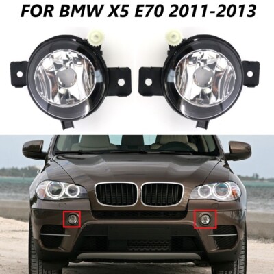 1 Pair Front Fog Light Lamps For 2011 2012 2013 BMW X5 E70 Left+Right