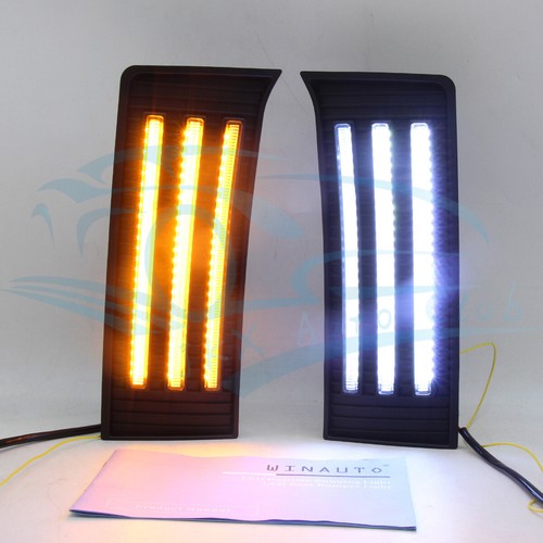 For Toyota Tundra 2022 2023 q LED DRL Daytime Running Lights Lamps Dynamic Turn - Picture 6 of 11