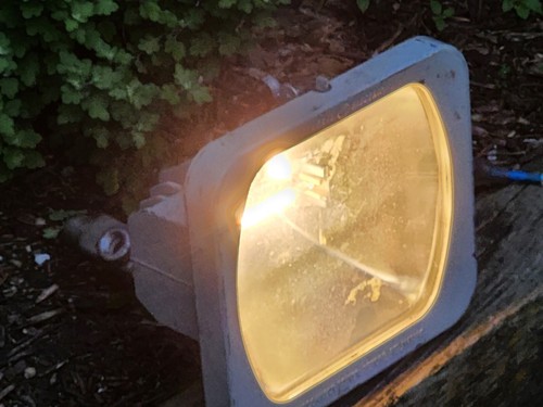 General Electric QF-500A Floodlight GE Tested Works Video USA Vintage