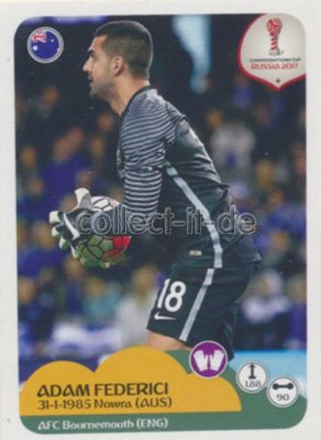 Panini - Confederations Cup 2017 - Sticker 207 - Adam Federici