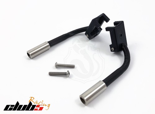 Dual Exhaust Pipes w/ Stainless Steel Tips for HPI Venture FJ Cruiser - Picture 2 of 11