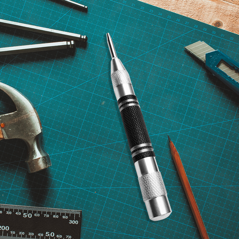 128mm Automatic Center Pin Spring Loaded Mark Center Punch Woodworking