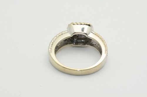 Modern Diamond Woven Band Ring 14k White Gold - Picture 3 of 4