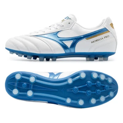 Mizuno Morelia II Pro AG P1GA241425 White Mens Football Soccer Cleats Shoes