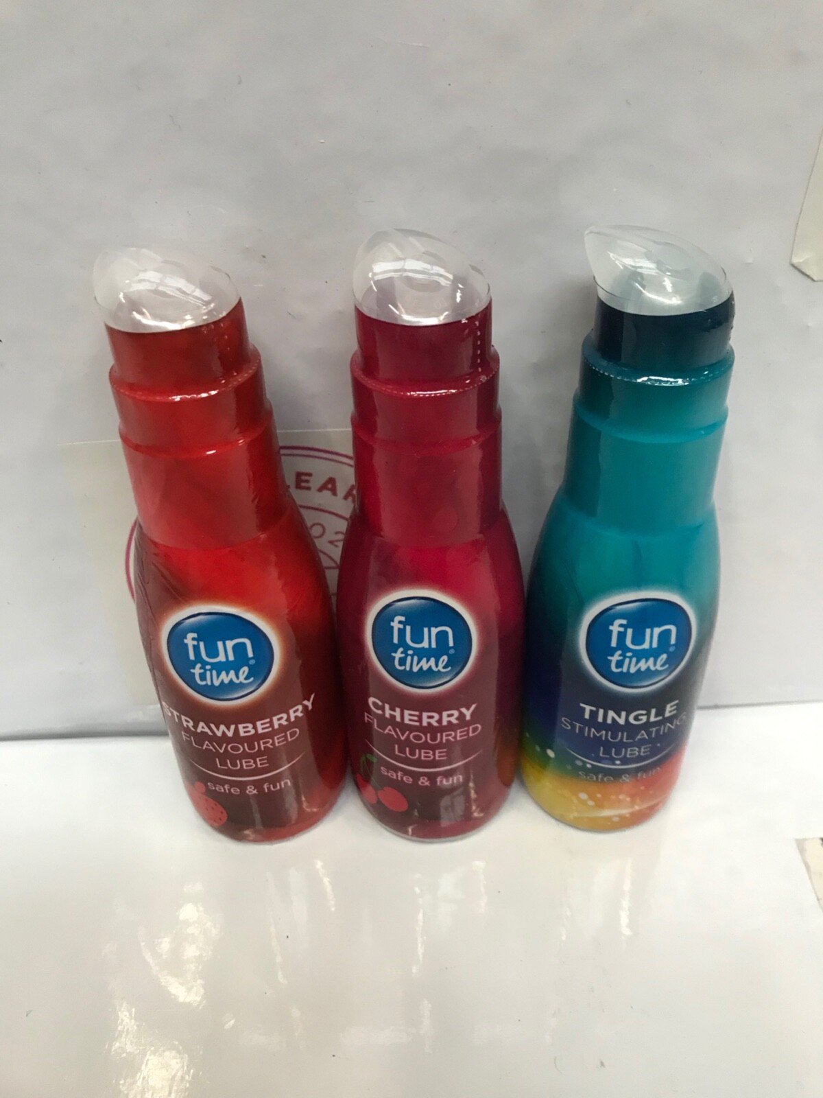 Fun Time Original Stimulating Lube, Cherry, Strawberry, Tingle Lube 75ml 3 Pack