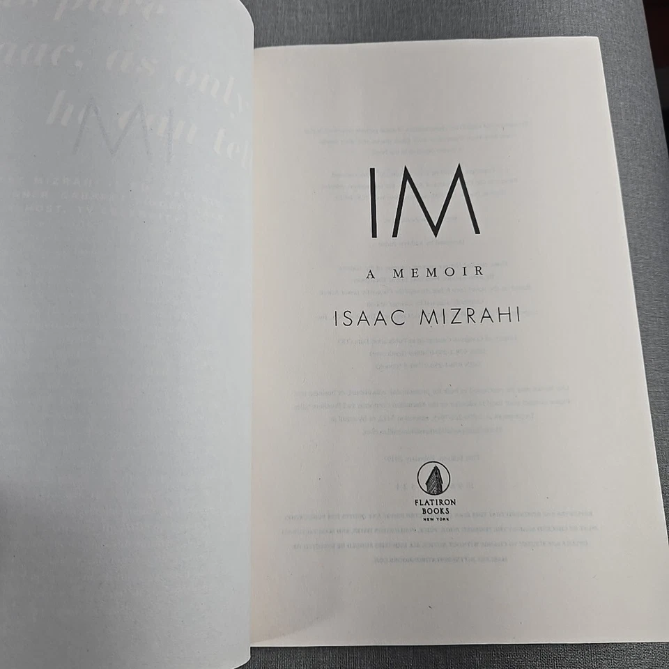 Isaac Mizrahi Memoir 2019 Trade Paperback Book ARC Advance Copy I. M. - Image 4 of 4