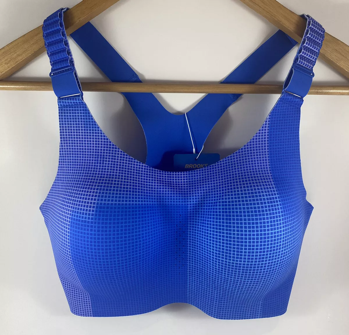 Brooks Women's Holds Me In Dare Crossback Run Bra - Blue - 34D New With  Tags