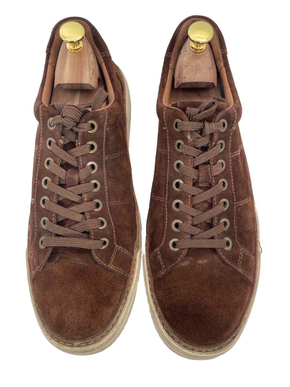 SAOLA Sneakers Allen Edmonds Porter City Uomo Marrone Scamosciato Casual Derby 10 D