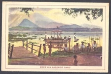 POSTCARD Indonesia Bagendit Java coast indigenous culture tribe native children