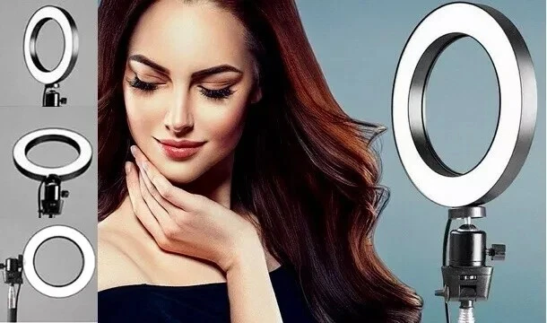 LED Ring Light + Tripod Stand Dimmable Photo Video Lamp **promo** - Image 2 of 4