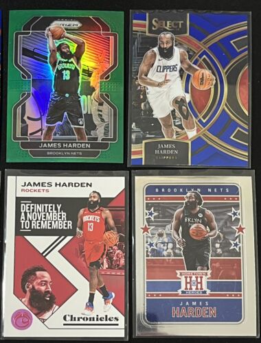 Lotto 6 carte basket James Harden Houston Rockets Nets Prizm, Parallel e altro - Foto 3 di 6