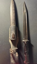 WWII German K98 Bayonet & Scabbard &ndash; Triple-Matched WaA883 (H&ouml;ller) &ndash; 1940 Frog