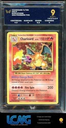 Ark 9 Graded Pokemon TCG Evolutions Holo #11/108 Charizard