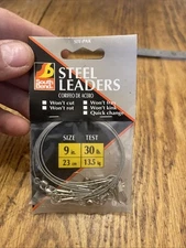 South Bend Steel Leaders 9"- 30 lb. No. L-96 6 Pak