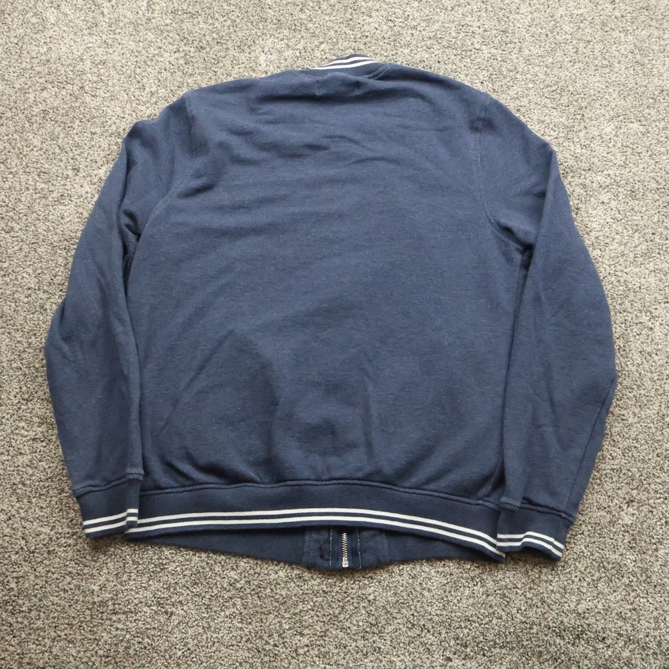 Chaqueta Mark McNairy Para Hombre Mediana Azul Bombardero Algodón Poliéster Ropa Exterior Informal Foto 2 de 4