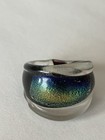 Dichroic Venetian Art Glass Ring Size 7 — photo 1