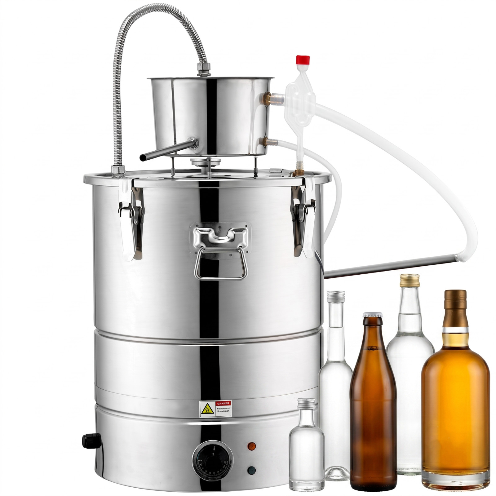 Elektrische Destillieranlage 50 L 2800 W Heizung Edelstahl mit Wasserpumpe