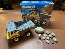 Playmobil 4037 Heavy Duty Dump Truck Set With Original Box