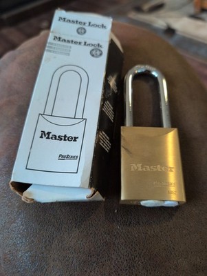 Master Lock Pro Series 6852 Brass Padlock No Core Or Keys 
