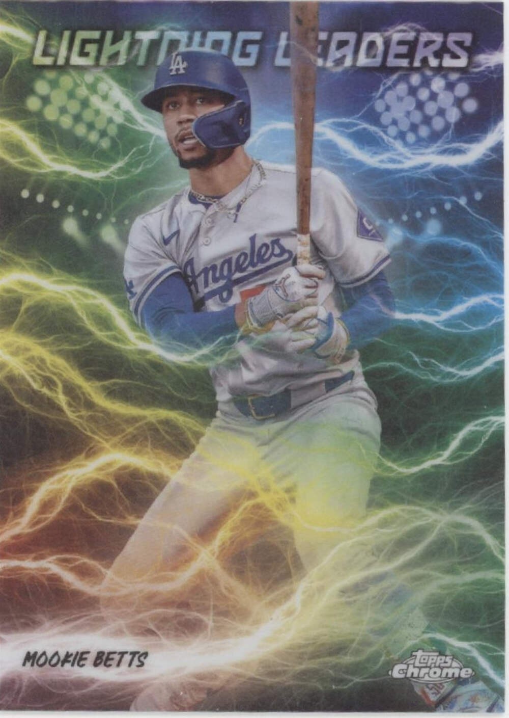 Mookie Betts 2025 Topps Chrome Lightning Leaders #LL-5