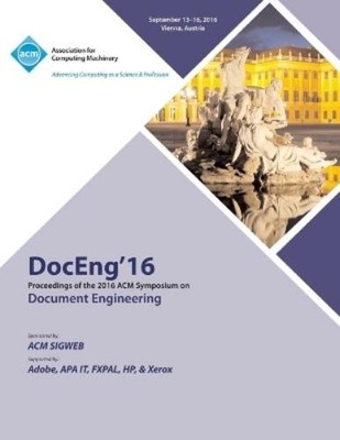 Doceng 16 Conference Com DocEng 16 ACM Symposium on Document Engin (Taschenbuch)