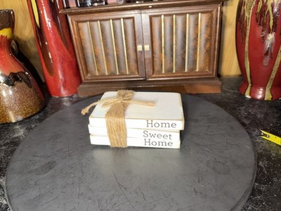 Stacked Book Block - Home Sweet Home