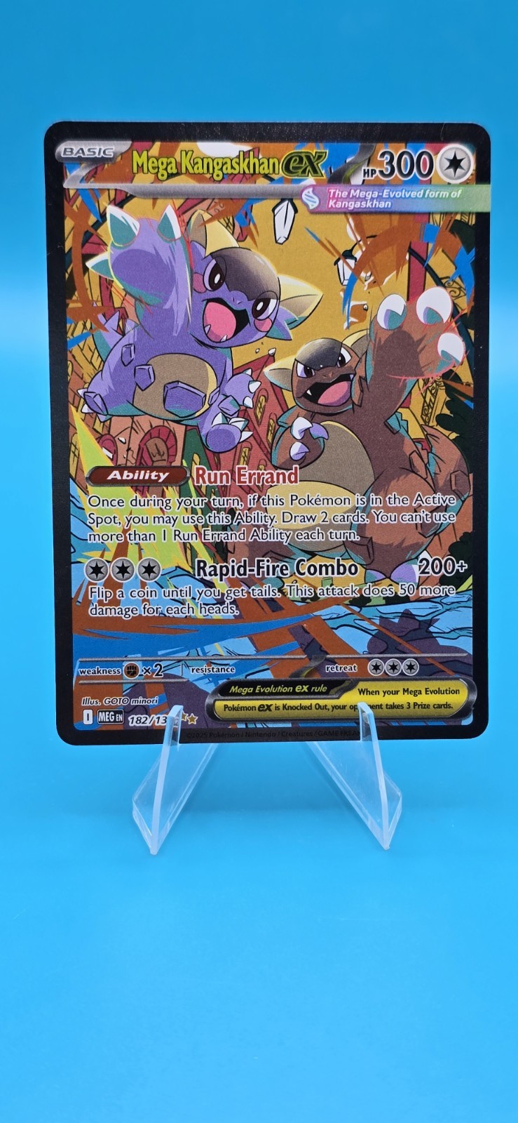 Pokémon Mega Kangaskhan EX 182/132 Evolutions Holo Full Art Secret Rare EN B17