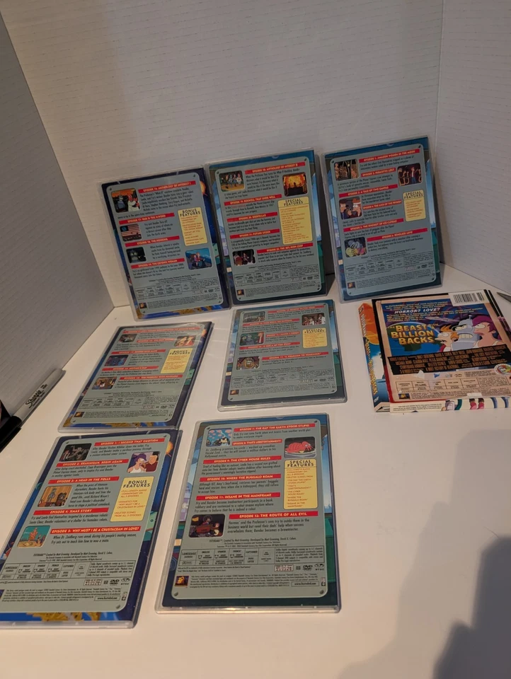 Futurama DVD Lot Inc..Volume 3-Discs1-4. Vol. 2 Discs,1,3 & 4. & Futurama Movie  - Image 2 of 4