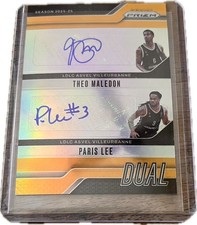 Theo Maledon & Paris Lee Dual SignatureEuroleague Prizm 2024-25 Gold Prizm /10