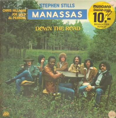 Stephen Stills , Manassas Down The Road +LYRICSHEET Atlantic Vinyl LP