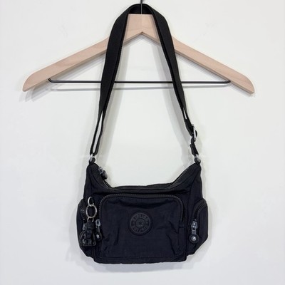Kipling Purse Black Gabbie Mini Crossbody Shoulder Bag Monkey Keychain Travel