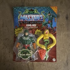 Mattel Masters of the Universe King Hiss Snake Men Origins Play Action Figure